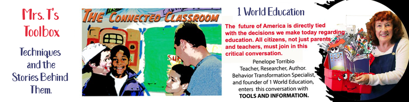 Teens talking with a Ventriloquist figure and teacher with a tool box for learning.