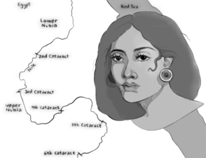 Illustration of Tiye, Akhenaten's mother-©2025 Torribio