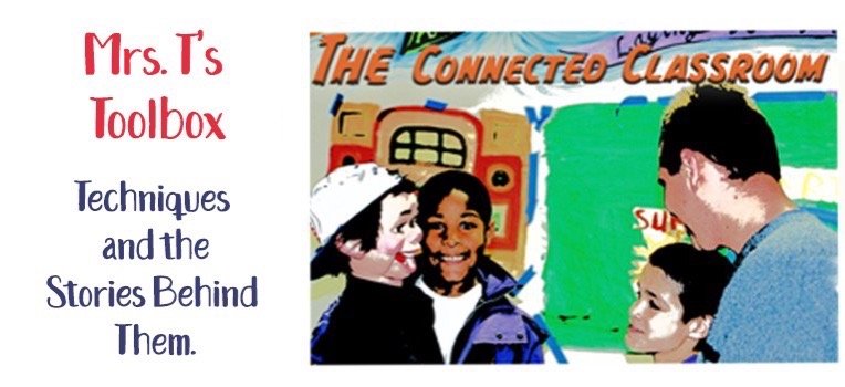The Connected Classroom banner of classmates together.