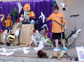 Marionettes in Under the Blue Blue Sea, created by Penelope Torribio